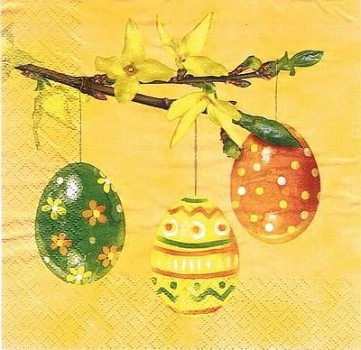 s8811 - Easter Twig - Servietten - Packung - 20 Stück.