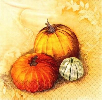 s8828 - Trois Citrouilles - Servietten - Packung - 20 Stück