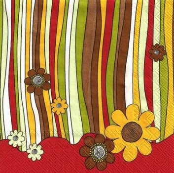 s8925 - In Motion - dark red - Napkins - Package - 20 pcs.