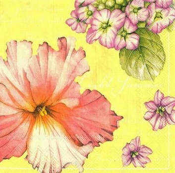 s8949 - Alina - yellow - Napkins - Package - 20 pcs.
