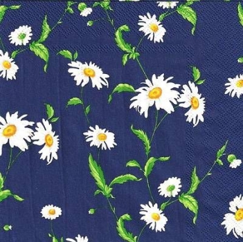 s8976 - Marguerite - dark blue - Napkins - Package - 20 pcs.