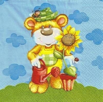 s9015 - Merry Gardener - Servietten - Packung - 20 Stück