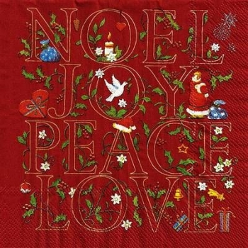 s9133 - Noel - red - Servietten - Packung - 20 Stück