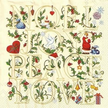 s9139 - Noel - cream - Servietten - Packung - 20 Stück