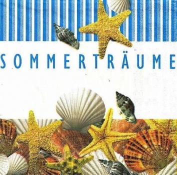 s9168 - Sommerträume - Servietten - Packung - 40 Stück