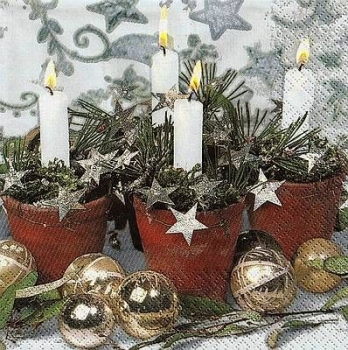 s9205 - Candle-Light - Servietten - Packung - 20 Stück