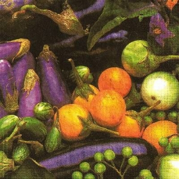 s9255 - Aubergine - Servietten - Packung - 20 Stück
