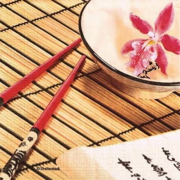 s9276 - Lotus Chinoise - Servietten - Packung 20 Stück