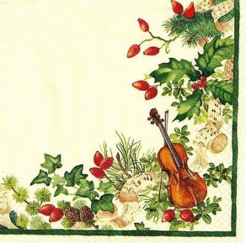 s9285 - Violine - Servietten - Packung - 20 Stück