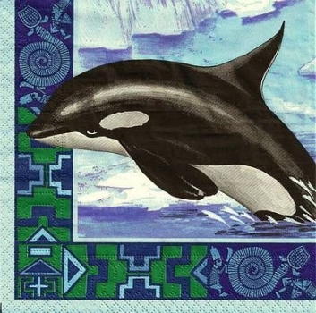s9313 - Delphin - Napkins - Package - 20 pcs.