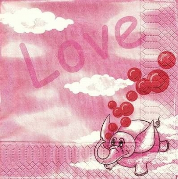 s9327 - Love - Servietten - Packung - 20 Stück
