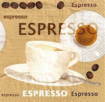 s9340 - Espresso - Servietten - Packung - 20 Stück