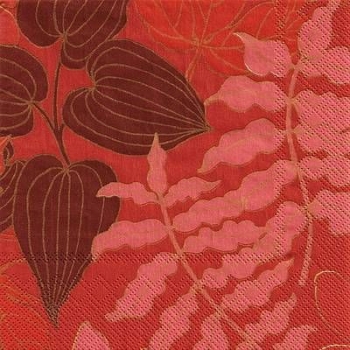 s9355 - Golden Petala - red - Napkins - Package - 20 pcs.