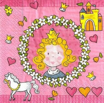 s9366 - Princess - Servietten - Packung - 20 Stück