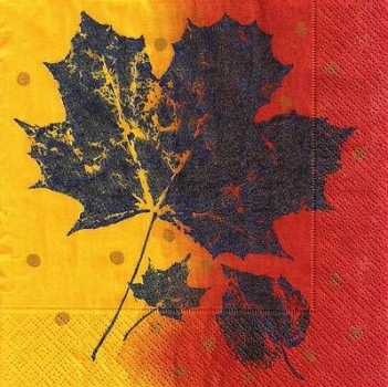 s9376 - Maple leaf - red - Napkins - Package - 20 pcs.