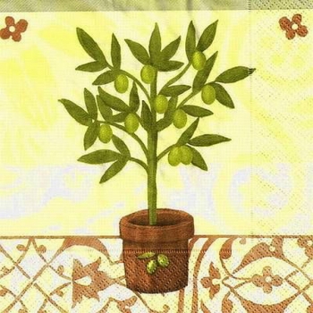 s9381 - Olive Tree - Napkins - Package - 20 pcs.