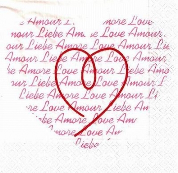 s9399 - Love Poem - Servietten - Packung - 20 Stück
