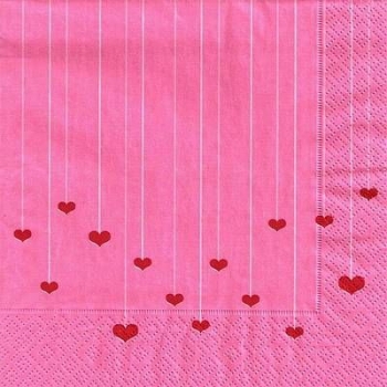 s9410 - Lovely Hearts - Servietten - Packung - 20 Stück