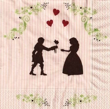 s9427 - First Love - Servietten - Packung - 20 Stück