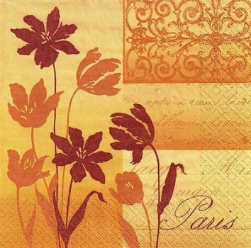 s9435 - Paris - caramel - Napkins - Package - 20 pcs.