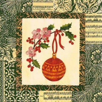 s9459 - Ornamental Christmas - green - Servietten - Packung - 20 Stück