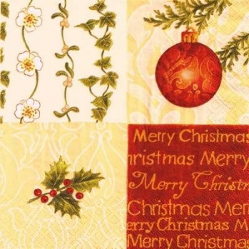 s9460 - Merry Christmas - Servietten - Packung - 20 Stück