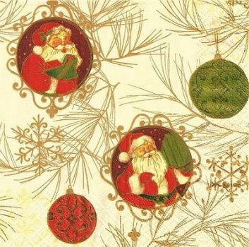 s9464 - Santa Claus - Servietten - Packung - 20 Stück