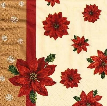 s9466 - Festive Flower - Servietten - Packung - 20 Stück