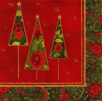 s9470 - Christmas World - red - Servietten - Packung - 20 Stück
