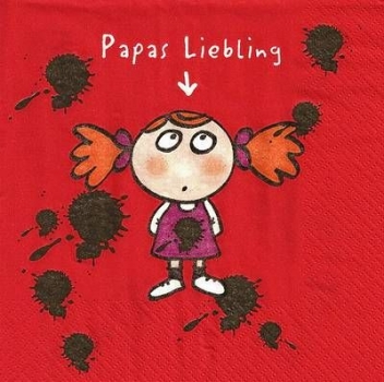 s9484 - Mamas/Papas Liebling - Servietten - Packung - 20 Stück