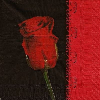 s9502 - Rote Rose - Napkins - Package - 20 pcs.