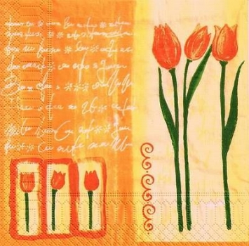 s9504 - Tulpen - Napkins - Package - 20 pcs..