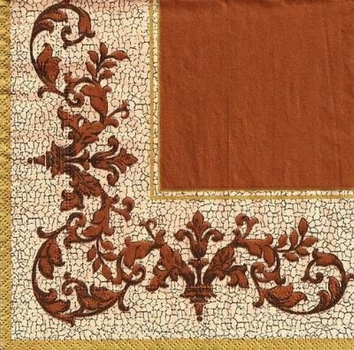 s9511 - Barock - beige - Servietten - Packung - 20 Stück