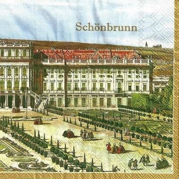 s9528 - Schönbrunn - Servietten - Packung - 20 Stück