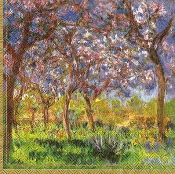 s9530 - Monet - Printemps a Givverny - Servietten - Packung - 20 Stück