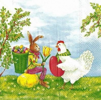 s9556 - Easter Experts - Servietten - Packung - 20 Stück
