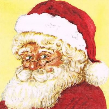 s9591 - Weihnachtsmann - creme - Servietten - Packung - 40 Stück