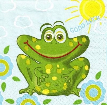s9733 - Lucky Frogs - Napkins - Package - 20 pcs.