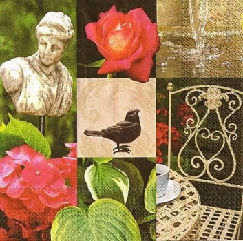 s9745 - Romantic Garden - Servietten - Packung - 20 Stück
