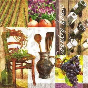 s9765 - Country House - Napkins - Package - 20 pcs.