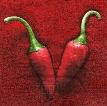 s9786 - Hot Chilli Peppers - Servietten - Packung - 20 Stück