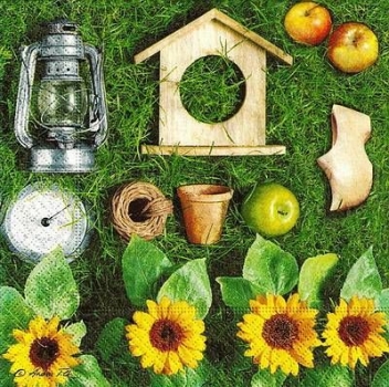 s9914 - Joy of Gardening - Servietten - Packung - 20 Stück