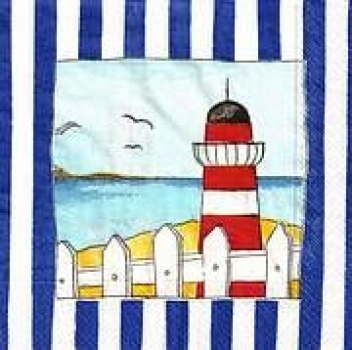 s9z10071 - Lighthouse - Servietten - Packung - 20 Stück.