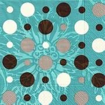s9z10081 - Modern Dots - blue - Servietten - Packung - 20 Stück