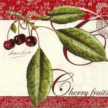 s9z10106 - Cherry Fruits - red - Servietten - Packung - 20 Stück