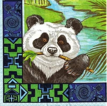 s9z10163 -  Panda - Napkins - Package - 20 pcs..