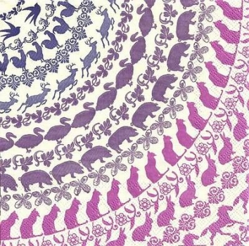 s9z10170 - Boda - purple - Servietten - Packung - 20 Stück