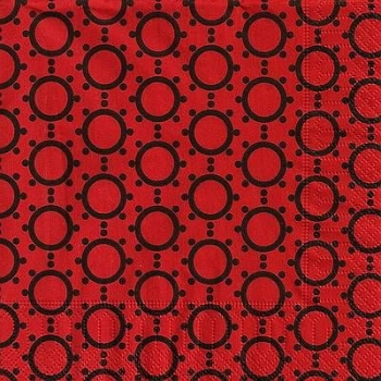 s9z10203 - Rund - rot - Servietten - Packung - 20 Stück