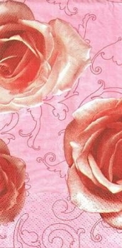 s9z10254 - Say it with Roses - Buffet - Servietten - Packung - 16 Stück