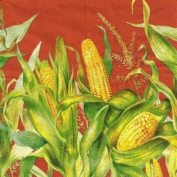 s9z10319 - Sweet Corn - terracotta - Servietten - Packung - 20 Stück